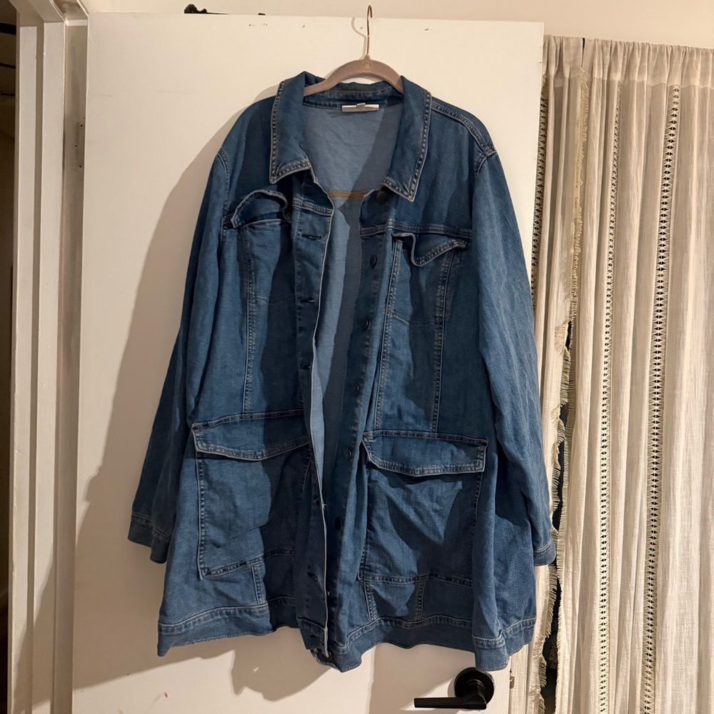 Lane Bryant slouchy denim jacket size 26